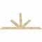 Ekena Millwork Saratoga Rough Sawn Timber Gable Bracket, Douglas Fir, 96"W x 56"H x 2"D x 6"F, 14/12 Pitch GBW096X56X0206SAR00RDF - alternate 2